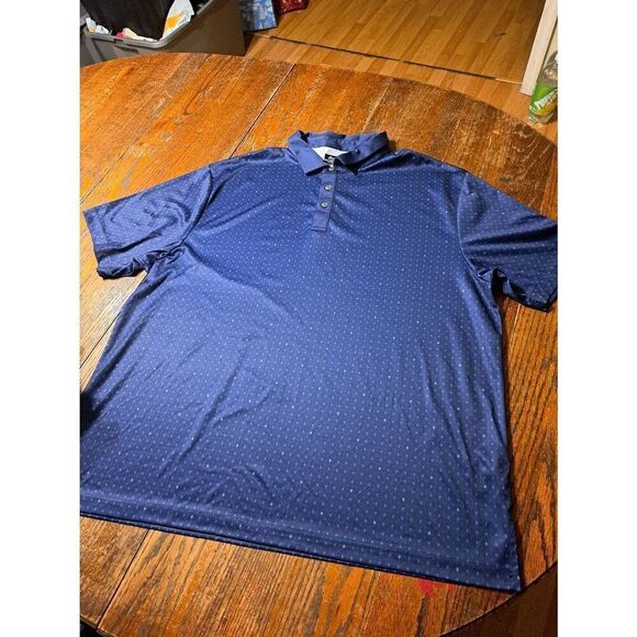 2XL Ben Hogan Performance Blue Short Sleeve Polo Shirt Golf Casual Athleisure - Picture 1 of 3